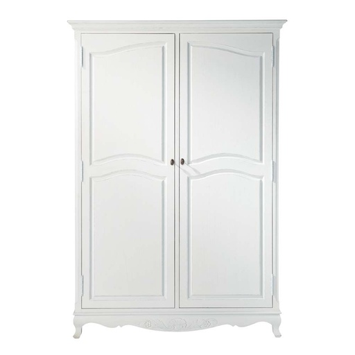 [CN611606] Armoire Joséphine 2 portes blanche