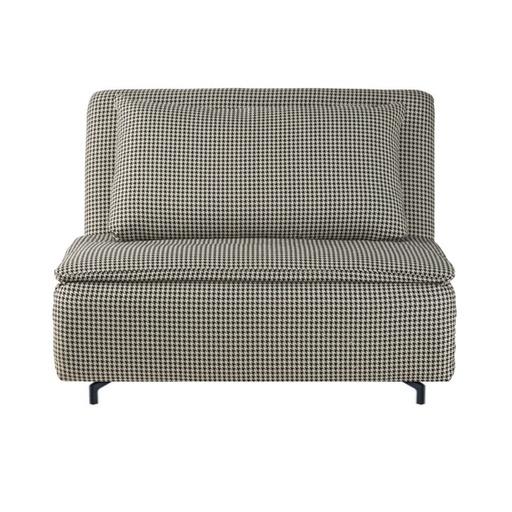 [CN520953M] Banquette Nio convertible 1 place motifs pied en métal noir