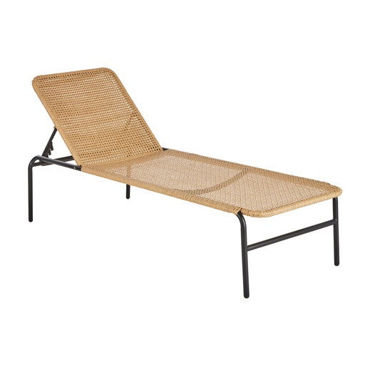 [CN624592] Bain de soleil Lee Business professionnel en acier noir et résine recyclée beige