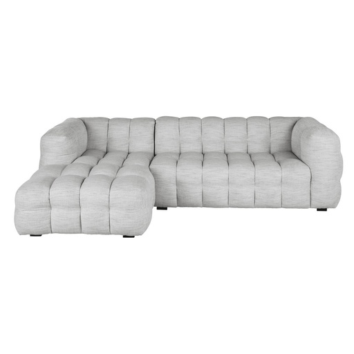 [CN124305] Canapé Lilo nuage d'angle gauche 4/5 places gris clair chiné
