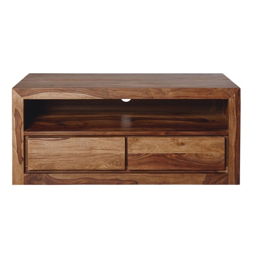 [CN511028] Meuble TV Stockholm 2 tiroirs en sheesham massif