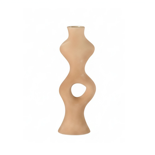 [COUJW010Y] Vase soliflore décoration en grès en argile naturelle