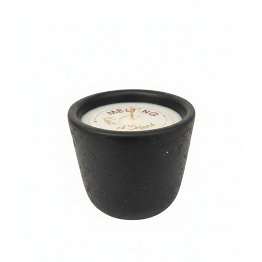 [MELPONPMO] Bougie parfumée fleur d’oranger noir PM