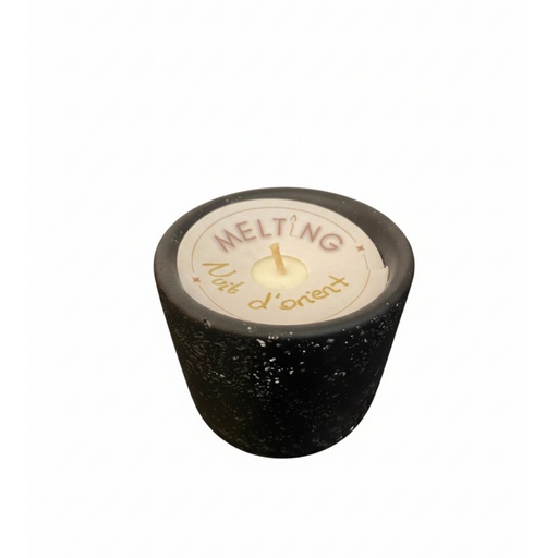 [MELPONPMN] Bougie fleur nuit d’orient noir PM