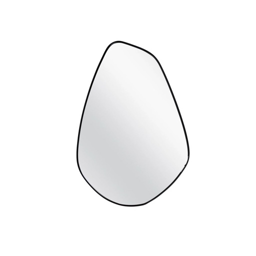[BAD856012] Miroir métal noir organic 46x66 cm