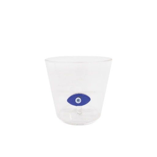 [OPJ018776] Verre gobelet 3D œil bleu D8,5 H8cm