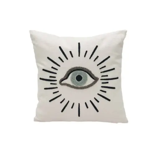 [OPJ018050] Coussin Influence œil bleu 40x40cm