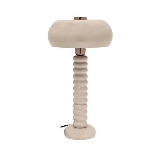 [OPJ018391] Lampe à poser Utopie en métal beige H48cm
