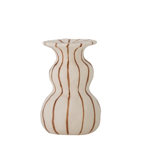 [BLO82072790] Bougeoir Byron en grès nature marron