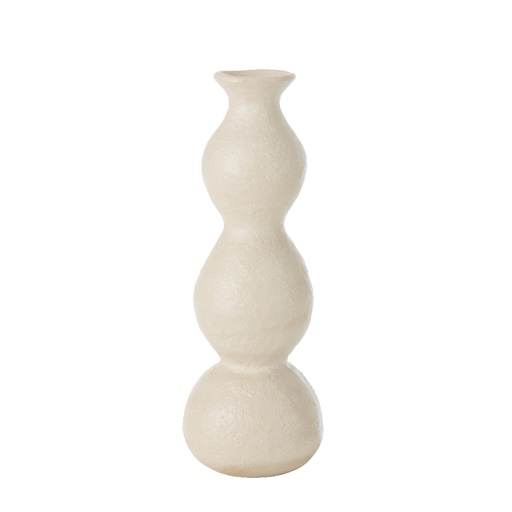 [JOL53013] Vase Olina GM en céramique beige creme