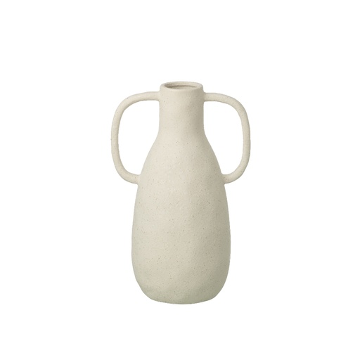 [JOL63112] Vase Jodi en grès blanc cassé PM