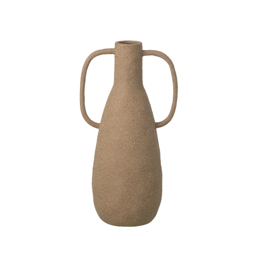 [JOL63117] Vase Jodi en grès taupe cassé GM