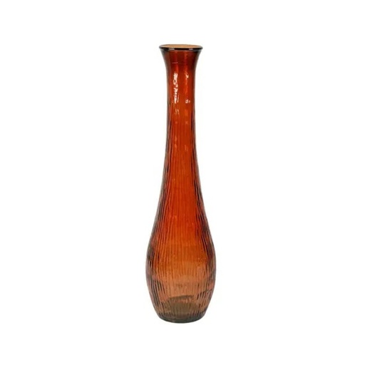 [YLI41422] Vase Issea en verre recycle ambre H99