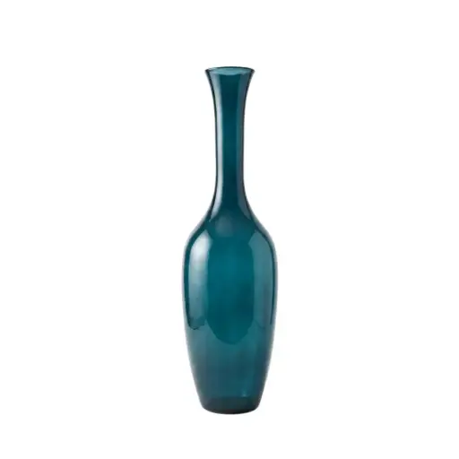 [YLI41821] Vase Issea en verre recyclé émeraude h100cm