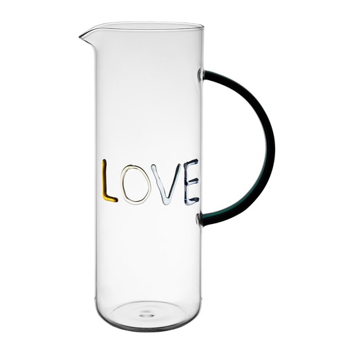 [YLI78394] Pichet Love Colorea en verre borosilicate multicolore 1L