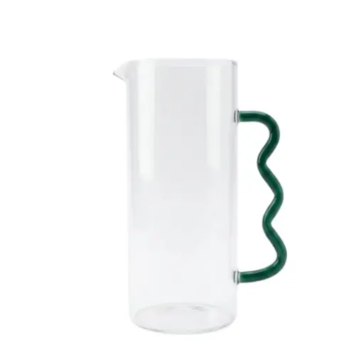 [YLI77408] Pichet Dilacia en verre borosilicate émeraude 1.6L