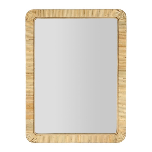 [YLI77499] Miroir rectangle Tulum en rotin 60x80cm