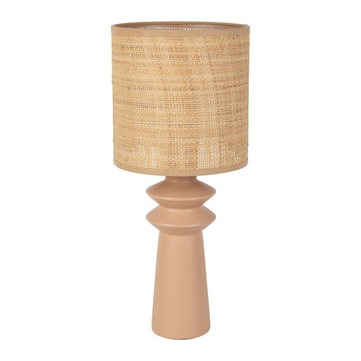 [YLI78884] Lampe Opale en papier et céramique nude h44cm