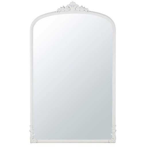 [CN924999] Grand miroir Omera rectangulaire à moulures blanches 118x194