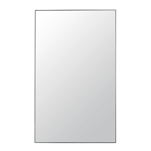 [CN724329] Grand miroir Leonardo rectangulaire noir 120x190