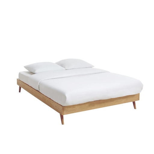 [CN324858] Lit vintage en bois 140x190 Sixties avec sommier à lattes