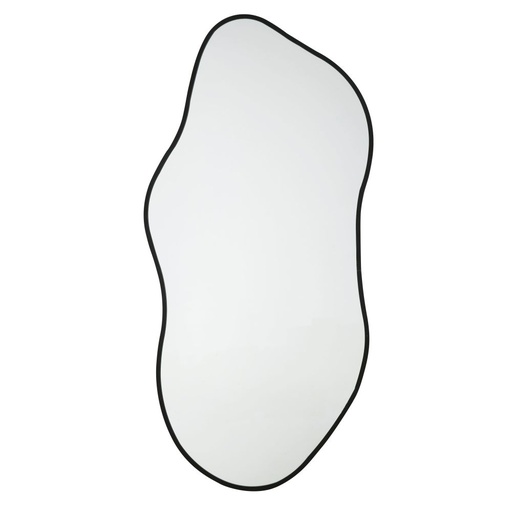 [CN124147] Miroir organique Brina en métal noir 72x156