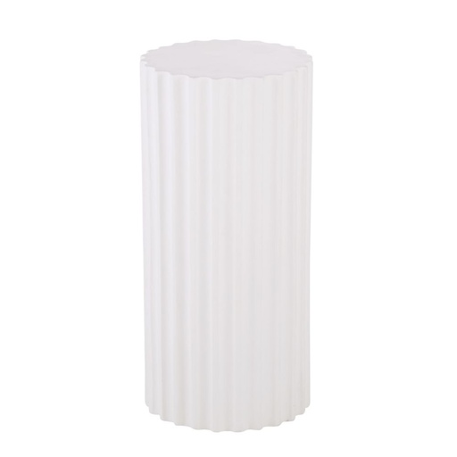 [CN123917] Bout de canapé Achille colonne blanc