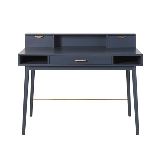 [CN918746] Bureau vintage Penelope 3 tiroirs bleu foncé