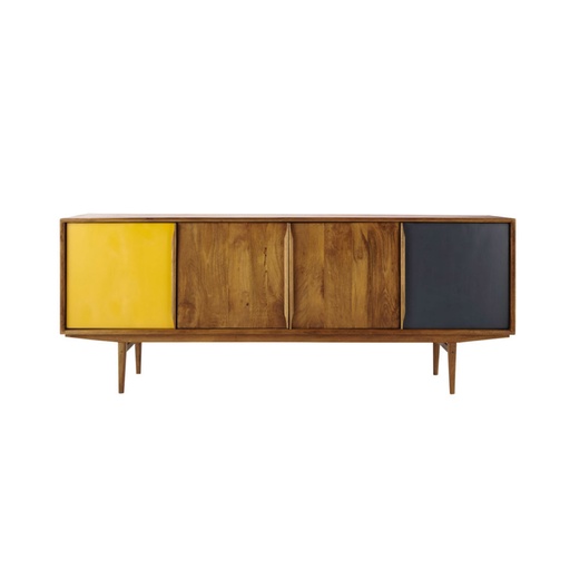 [CN115574] Buffet enfilade vintage Janeiro 4 portes en manguier L220