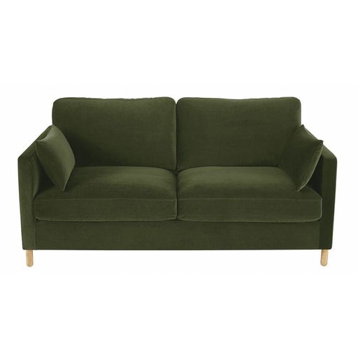 [CN624726] Canapé Julian convertible 3/4 places vert kaki, matelas 10 cm