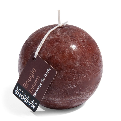 [CN010664] Bougie boule chocolat