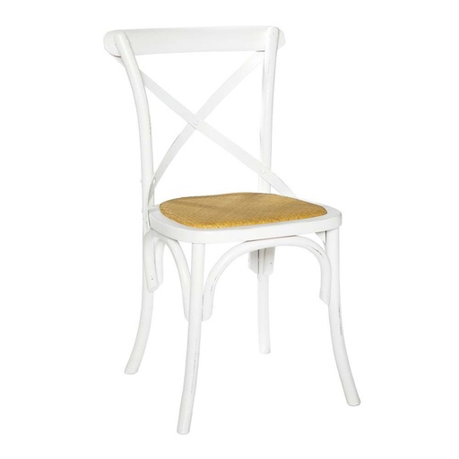 [CN84914032] Chaise Tradition bistrot en rotin et bouleau blanc