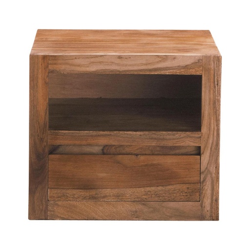 [CN412162] Table de chevet Stockholm avec tiroir en sheesham massif