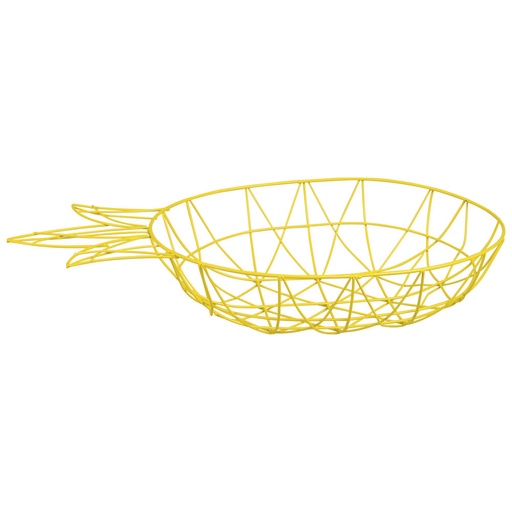 [CN218056] Corbeille ananas en métal jaune