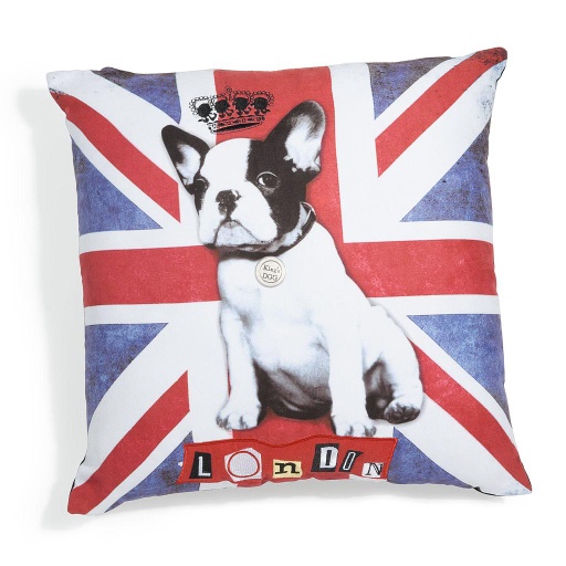 [CN513578] Coussin Kindo en coton , motif drapeau UK