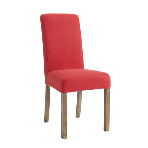 [CN214747] Housse de chaise Margaux en tissu rouge