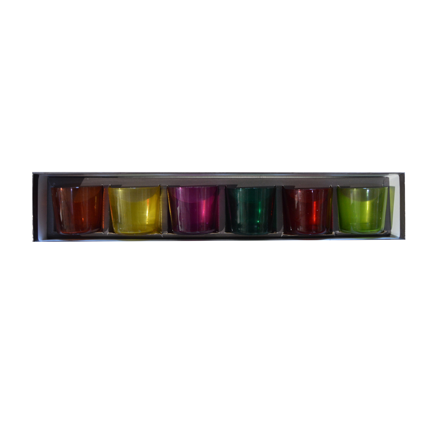 [CN811503] Lot de 6 verre multicolores