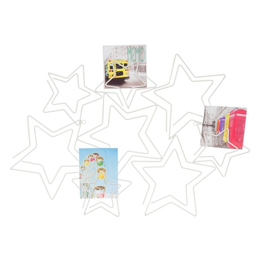 [CN314098] Pince photos étoiles blanc