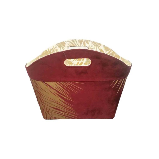 [AUL637001] Porte revue velours bordeau