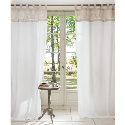 [CN513838] Rideau en coton Chocolaterie