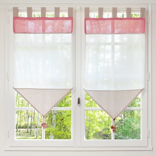 [CN713243] Rideau décoratif court Gariguette