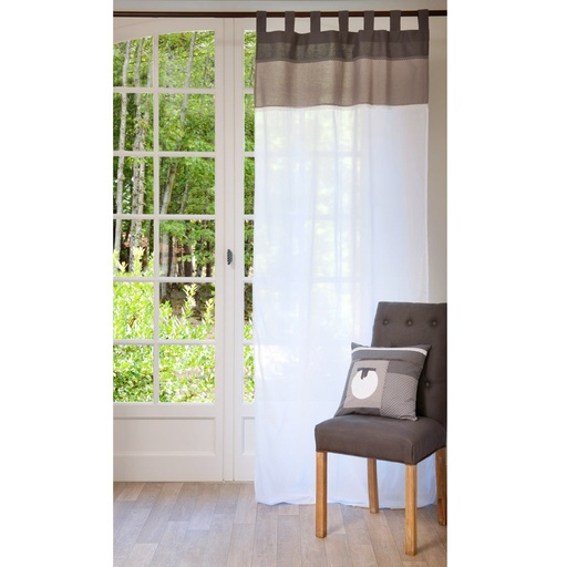 [CN212029] Rideau en coton à passants Chaumont