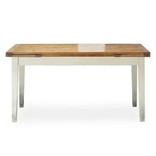 [CN911050] Table à manger extensible Tradition en peuplier massif 8/10 personnes L160