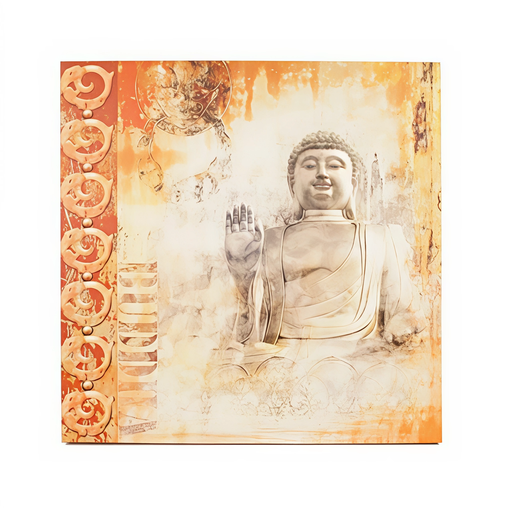 [FL509343] Toile Zen imprimée Bouddha