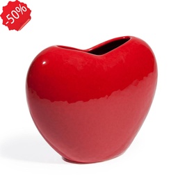 [CN011933] Vase coeur rouge
