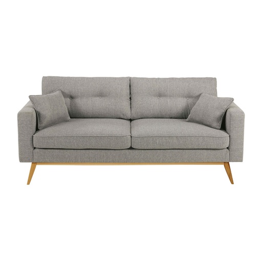 [CN616615] Canapé Brooke style scandinave 3 places gris clair