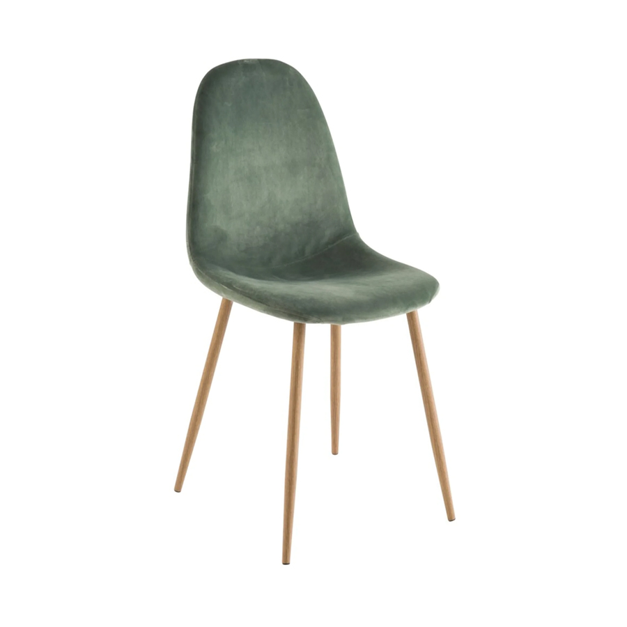 [CN717466] CLYDE - Chaise style scandinave en velours vert