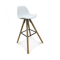 [OPJ11781] Chaise de bar design scandinave blanche