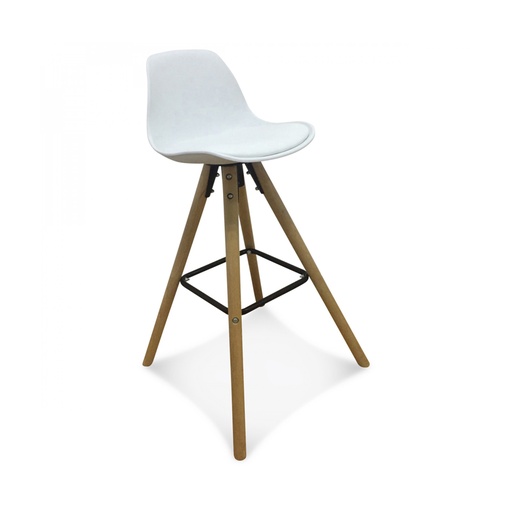 [OPJ11781] Chaise de bar design scandinave blanche