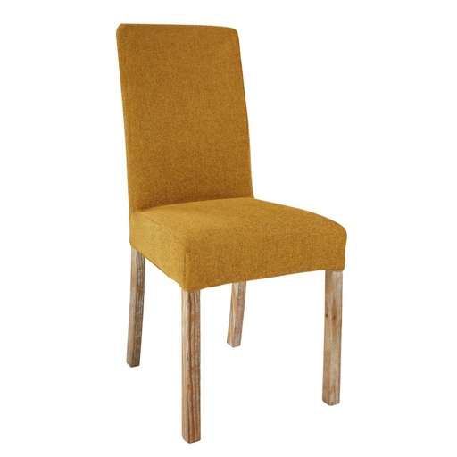 [CN516945] Housse de chaise Margaux en tissu ocre